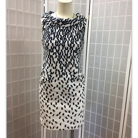 Just Taylor, dress, white/black, casual, size 2.: - Picture 2 of 11